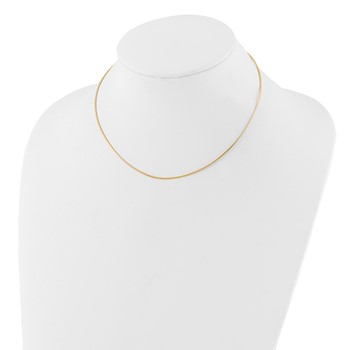 Leslie's 10K Yellow Gold 1mm Snake Wire Necklace — alternate view