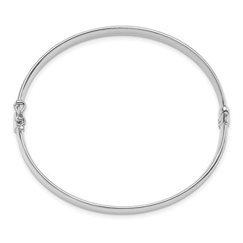 Leslie's 10K White Gold 5.9mm Bangle — alternate view
