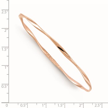 Leslie's 10K Rose Gold Slip-On Bangle — alternate view