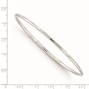 Leslie's 10K White Gold Slip-On Bangle — alternate view