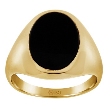14k Men's Yellow Gold Onyx Ring Mounting