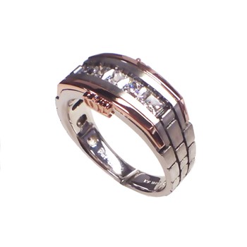 TT (WG/RG) DIA RING W/CROWN MOUNTING