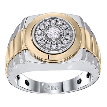 14k IBGoodman White & Yellow Gold Rolex Ring Mounting