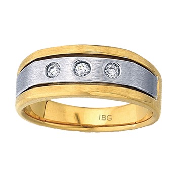 10K Gents Two-Tone Gold Ring Mounting