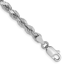 14K 4MM DIAMOND CUT ROPE CHAIN