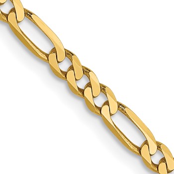 Leslie's 14K 2.75mm Flat Figaro Chain