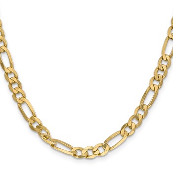 Leslie's 14K 6.00mm Flat Figaro Chain — alternate view