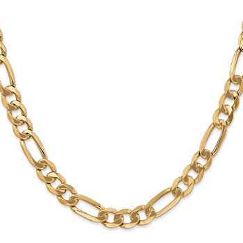 Leslie's 14K 7mm Flat Figaro Chain — alternate view
