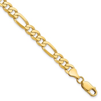 Leslie's 14K 7mm Flat Figaro Chain