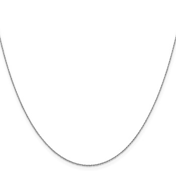 Leslie's 14K White Gold .8mm Loose Rope Chain — alternate view
