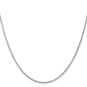 Leslie's 14K White Gold 1.3mm Box Chain — alternate view