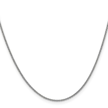 Leslie's 14K White Gold 1.4mm Round Cable Chain — alternate view
