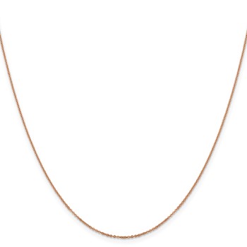 Leslie's 14K Rose Gold 1.1mm Flat Cable Chain — alternate view