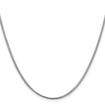 Leslie's 14K White Gold 1.1mm Franco Chain — alternate view