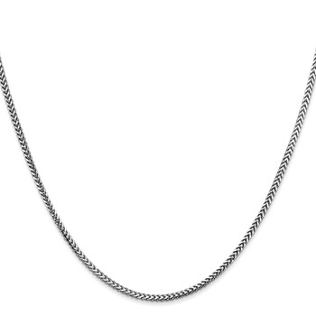 Leslie's 14K White Gold 1.5mm Franco Chain — alternate view