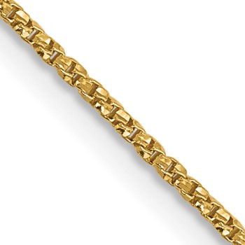 Leslie's 14K .9mm D/C Twisted Box Chain