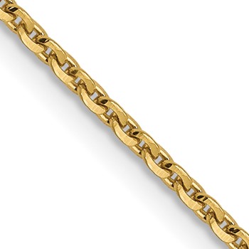 Leslie's 14K 1.40mm D/C Oval Link Chain