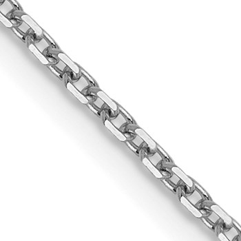 Leslie's 14K White Gold 1.25mm D/C Cable Chain