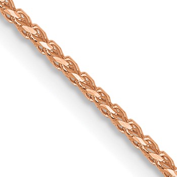 Leslie's 14K Rose Gold 1mm D/C Open Franco Chain