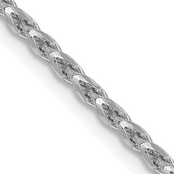 Leslie's 14K White Gold 1.6mm D/C Open Franco Chain