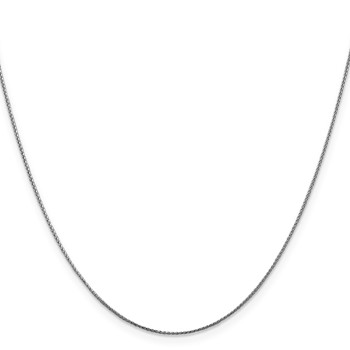 Leslie's 14K White Gold .65mm D/C Spiga Chain — alternate view