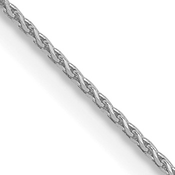Leslie's 14K White Gold .65mm D/C Spiga Chain