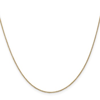 Leslie's 14K .9mm Round Cable Chain — alternate view