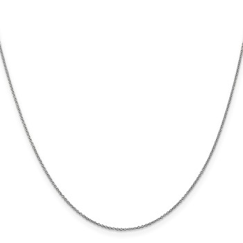 Leslie's 14K White Gold .9mm Round Cable Chain — alternate view