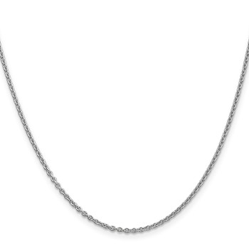Leslie's 14K White Gold 1.8mm Round Cable Chain — alternate view