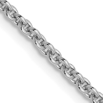 Leslie's 14K White Gold 1.8mm Round Cable Chain