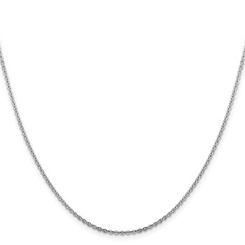 Leslie's 14K White Gold 1.95mm Flat Cable Chain — alternate view