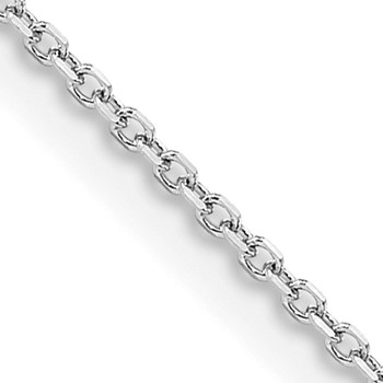 Leslie's 14K White Gold 1.05mm D/C Cable Chain