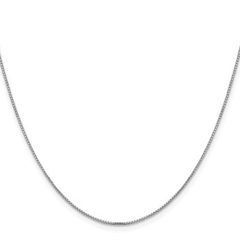 Leslie's 14K White Gold 1mm Concave Box Chain — alternate view
