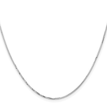 Leslie's 14K White Gold 1.10mm Concave Box Chain — alternate view