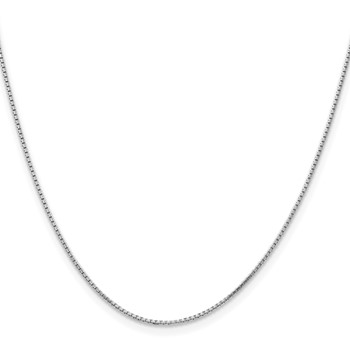 Leslie's 14K White Gold 1.2mm Concave Box Chain — alternate view