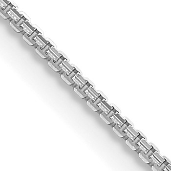 Leslie's 14K White Gold 1.3mm Concave Box Chain