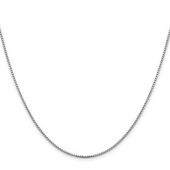 Leslie's 14K White Gold 1.45mm Concave Box Chain — alternate view