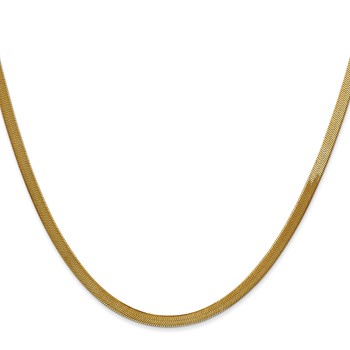 Leslie's 14k 3mm Silky Herringbone Chain — alternate view