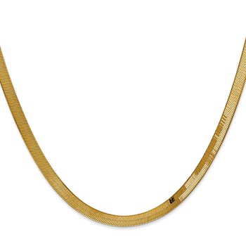 Leslie's 14k 4mm Silky Herringbone Chain — alternate view