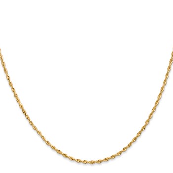 Leslie's 14k 1.85mm Diamond-Cut Lightweight Rope Chain — alternate view
