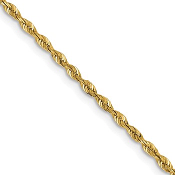 Leslie's 14k 1.85mm Diamond-Cut Lightweight Rope Chain
