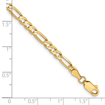 Leslie's 14k 4mm Concave Open Figaro Chain — alternate view