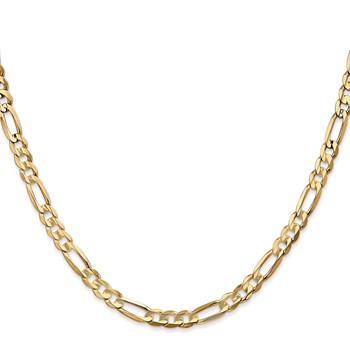 Leslie's 14k 4.5mm Concave Open Figaro Chain — alternate view