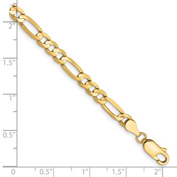 Leslie's 14k 4.5mm Concave Open Figaro Chain — alternate view