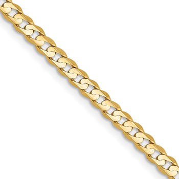 Leslie's 14k 3mm Open Concave Curb Chain