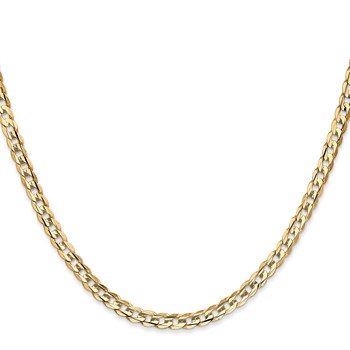 Leslie's 14k 3.8mm Open Concave Curb Chain — alternate view