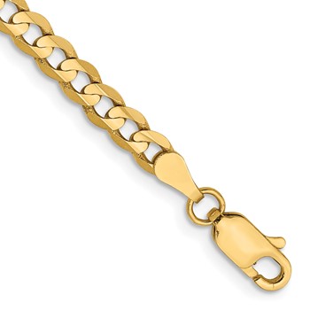 Leslie's 14k 3.8mm Open Concave Curb Chain