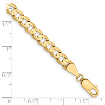 Leslie's 14k 5.25mm Open Concave Curb Chain — alternate view