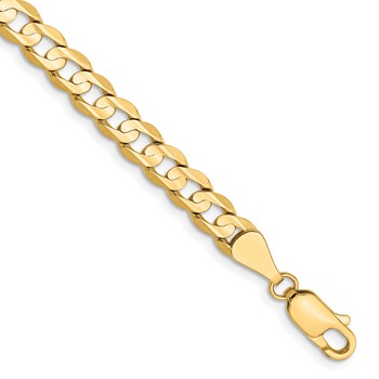 Leslie's 14k 5.25mm Open Concave Curb Chain