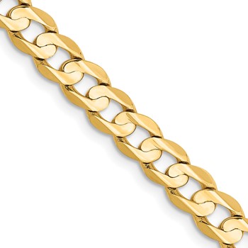 Leslie's 14k 5.25mm Open Concave Curb Chain